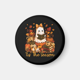 Es ist die Saison Süßer Geist Lese Buch Herbst Magnet