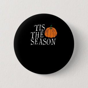 Es ist die Saison Süßer Halloween-Kürbis Button