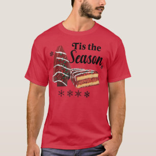 Es ist die Saison Torte Weihnachtsbaum T-Shirt