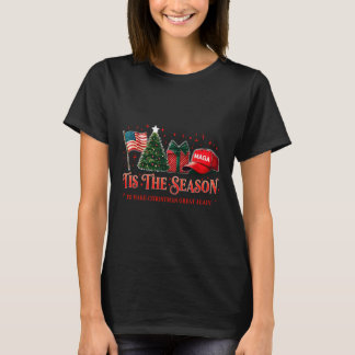 Es ist die Saison Trump Mega 2024 Macht Weihnachte T-Shirt