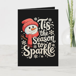 Es ist die Saison, um den Schneemann Weihnachten X
