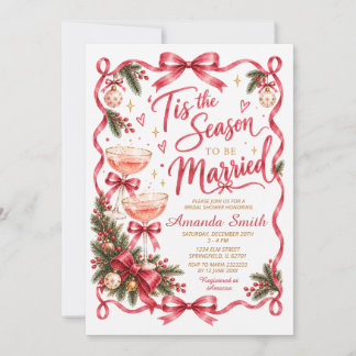 Es ist die Saison, um eine rosa Hochzeit zu feiern Einladung