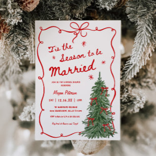 Es ist die Saison, um Weihnachten verheiratet zu s Einladung