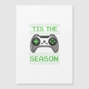Es ist die Saison Videospiele Weihnachten Xmas Gam Magnetkarte
