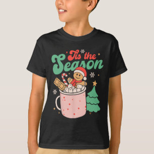 Es ist die Saison Weihnachten Heiße Schokolade Leb T-Shirt