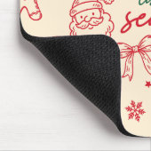 Es ist die Saison - Weihnachts-Doodle Mousepad (Ecke)