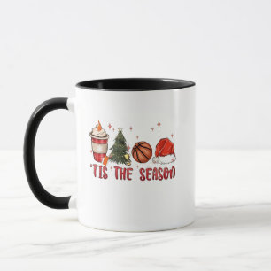 Es ist die Saison Xmas Weihnachtsbasketball Tasse
