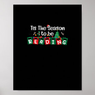 Es ist die Saison zum Lesen Weihnachten Lehrer Buc Poster