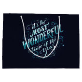 Es ist die schönste Zeit des Jahres Große Geschenktüte (Rückseite)