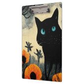 Es ist die schönste Zeit des Jahres schwarze Katze Klemmbrett (Links)