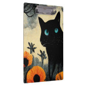 Es ist die schönste Zeit des Jahres schwarze Katze Klemmbrett (Rechts)