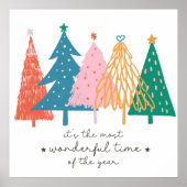 Es ist die schönste Zeit des Jahres Weihnachten Poster (Vorne)