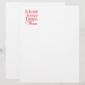 Es ist die schönste Zeit ... Weihnachtsbrief (Vorne/Hinten)