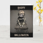 Es ist die schrecklichste Zeit des Jahres Hallowee Karte (Gelbe Blume)