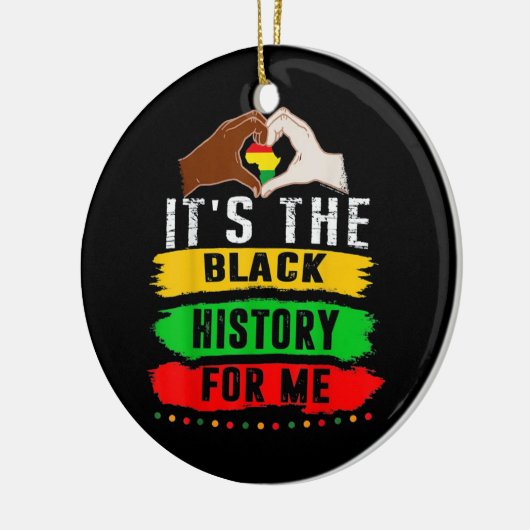 Es ist die schwarze Geschichte für mich Keramik Ornament (Links)