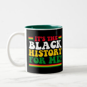 Es ist die schwarze Geschichte für mich Zweifarbige Tasse