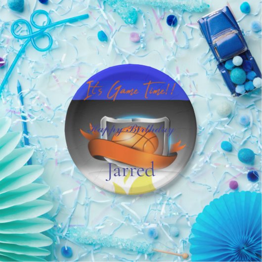 Es ist die Spielzeit Pappteller (Party)