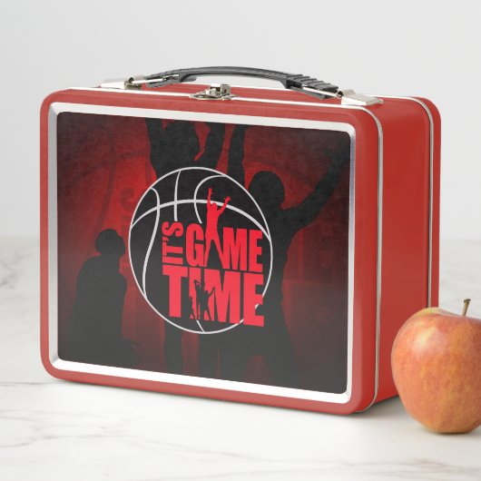 Es ist die Spielzeit - Rot Metall Brotdose (Beispiel)