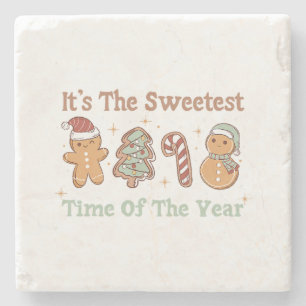 Es ist die süßeste Zeit des Jahres Niedliche sonni Steinuntersetzer