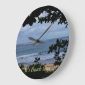 Es ist die Uhr der Strandzeit (Winkel)