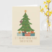 Es ist die unterhaltsamste Zeit des Jahres Karte (Gelbe Blume)