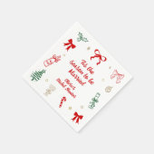 Es ist die Weihnachts-Hochzeitsdusche  Serviette (Ecke)