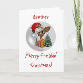 Es ist die Weihnachtsfeier eines muslimischen Hund Feiertagskarte