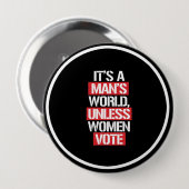 Es ist die Welt eines Mannes, wenn Frauen nicht wä Button (Vorne & Hinten)