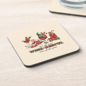 Es ist die wine-derful Zeit Getränkeuntersetzer (Linke Seite)