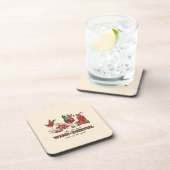 Es ist die wine-derful Zeit Getränkeuntersetzer (Rechte Seite)