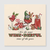 Es ist die wine-derful Zeit Magnetkarte (Vorderseite)