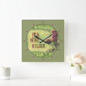 Es ist die Wine-Uhr-Wall-Uhr-Uhr Quadratische Wanduhr (Zuhause)