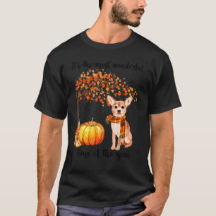 Es ist die wunderbarste Herbstzeit Chihuahua Scar T-Shirt