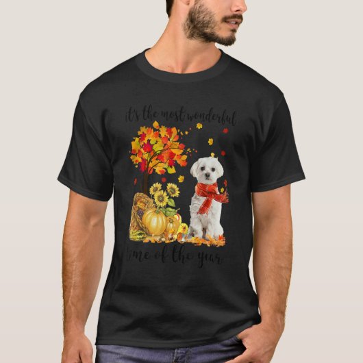 Es ist die wunderbarste Herbstzeit maltesischen Pu T-Shirt (Vorderseite)