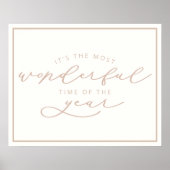 Es ist die wunderbarste Weihnachtszeit des Jahres Poster (Vorne)