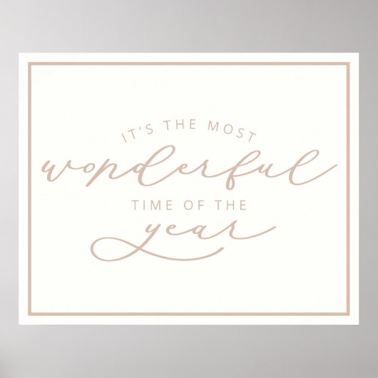 Es ist die wunderbarste Weihnachtszeit des Jahres Poster (Vorne)
