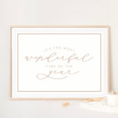 Es ist die wunderbarste Weihnachtszeit des Jahres Poster