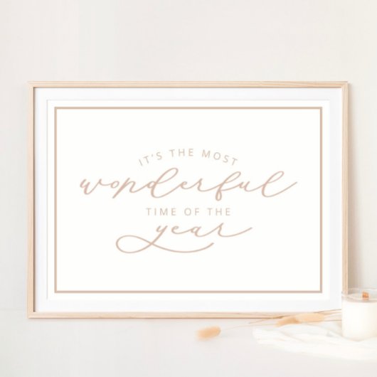 Es ist die wunderbarste Weihnachtszeit des Jahres Poster