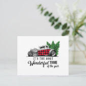 Es ist die wunderbarste Zeit des Frisierten Autos Postkarte (Stehend Vorderseite)