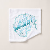 Es ist die wunderbarste Zeit des Jahres Badhandtuch Set (Waschlappen)