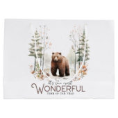 Es ist die wunderbarste Zeit des Jahres, Bär Große Geschenktüte (Rückseite)