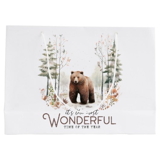 Es ist die wunderbarste Zeit des Jahres, Bär Große Geschenktüte (Rückseite)