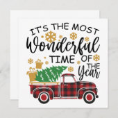 Es ist die wunderbarste Zeit des Jahres Einladung (Vorne/Hinten)