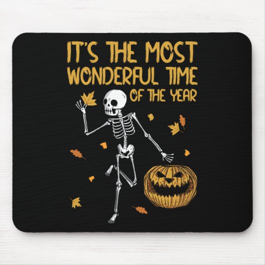 Es ist die wunderbarste Zeit des Jahres Fall Skel Mousepad (Vorne)