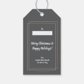 Es ist die wunderbarste Zeit des Jahres Geschenkanhänger (Rückseite)