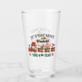 Es ist die wunderbarste Zeit des Jahres Glas (Rückseite)