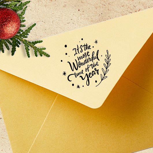 Es ist die wunderbarste Zeit des Jahres Gummistempel