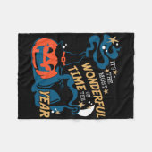 Es ist die wunderbarste Zeit des Jahres Halloween Fleecedecke (Vorderseite (Horizontal))