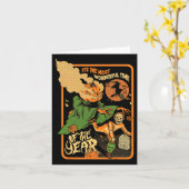 Es ist die wunderbarste Zeit des Jahres Halloween Karte (Gelbe Blume)