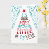 Es ist die wunderbarste Zeit des Jahres Karte (Gelbe Blume)